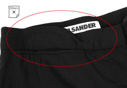 JIL SANDER Wool Blend Straight Pants Black Size 36