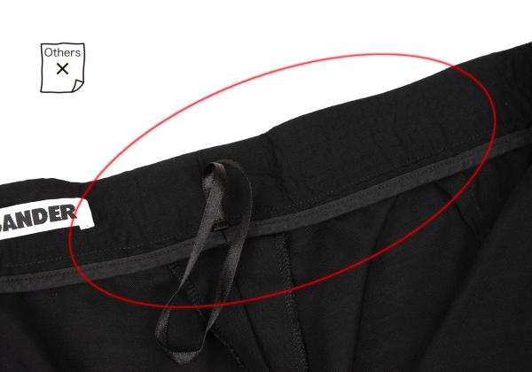 JIL SANDER Wool Blend Straight Pants Black Size 36