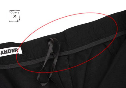 JIL SANDER Wool Blend Straight Pants Black Size 36