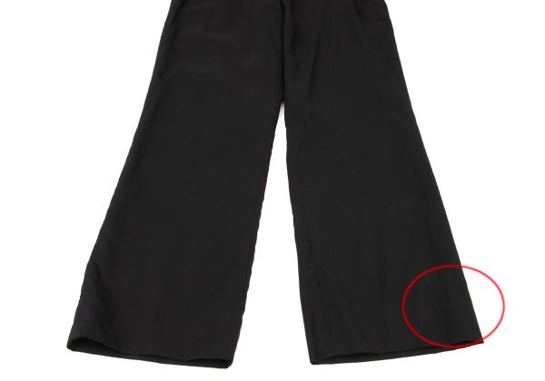 JIL SANDER Wool Blend Straight Pants Black Size 36