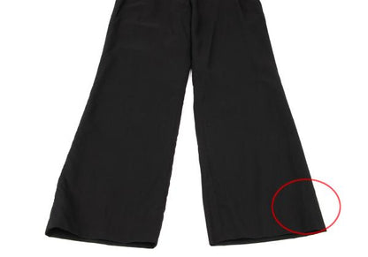 JIL SANDER Wool Blend Straight Pants Black Size 36