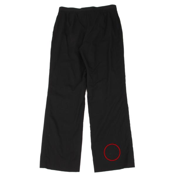 JIL SANDER Wool Blend Straight Pants Black Size 36