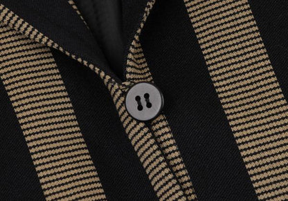 GIORGIO ARMANI Wool Stripe 3-Button Jacket Beige Size 40
