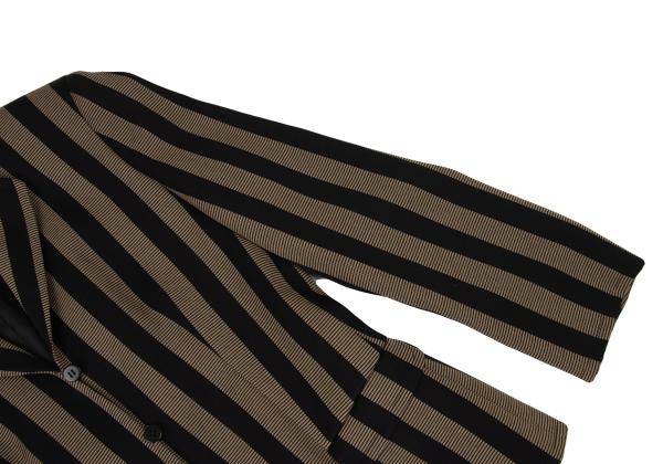 GIORGIO ARMANI Wool Stripe 3-Button Jacket Beige Size 40