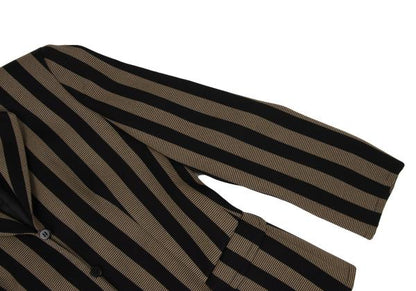 GIORGIO ARMANI Wool Stripe 3-Button Jacket Beige Size 40