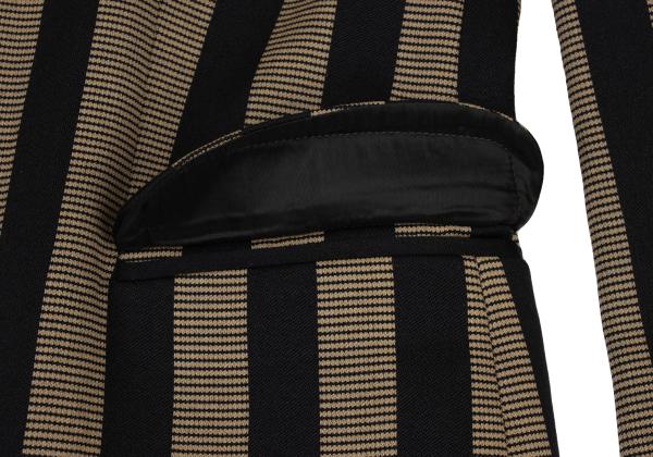 GIORGIO ARMANI Wool Stripe 3-Button Jacket Beige Size 40
