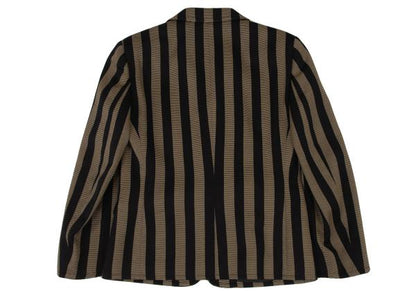 GIORGIO ARMANI Wool Stripe 3-Button Jacket Beige Size 40