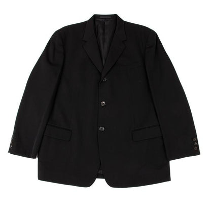 Y's for men Wool Gabardine 3-Button Jacket Black Size M