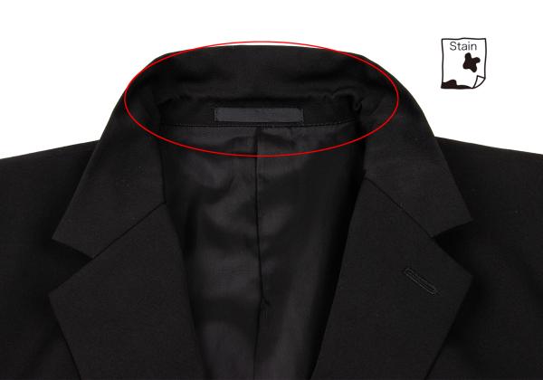 Y's for men Wool Gabardine 3-Button Jacket Black Size M