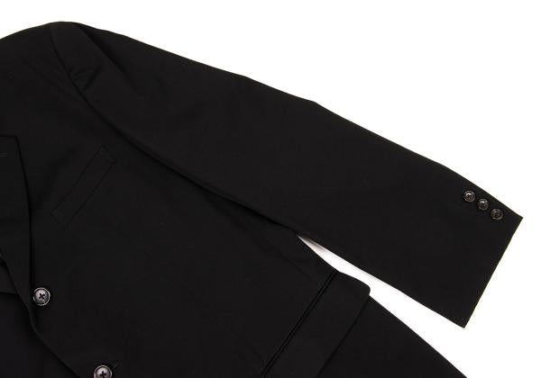Y's for men Wool Gabardine 3-Button Jacket Black Size M