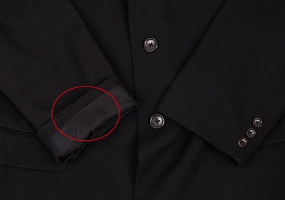 Y's for men Wool Gabardine 3-Button Jacket Black Size M