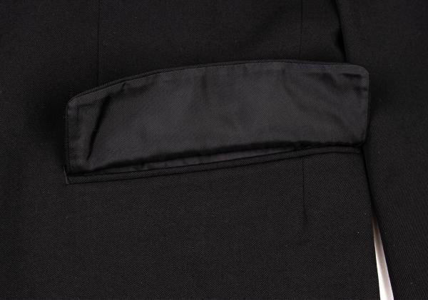 Y's for men Wool Gabardine 3-Button Jacket Black Size M