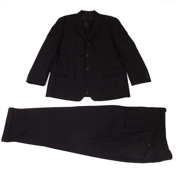 Y's for men Wool Gabardine 3-Button Jacket Black Size M