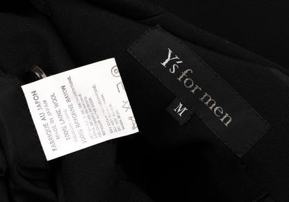 Y's for men Wool Gabardine 3-Button Jacket Black Size M