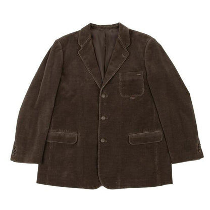Papas Corduroy 3-Button Jacket Dark Brown Size L