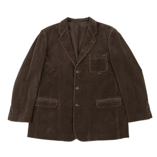 Papas Corduroy 3-Button Jacket Dark Brown Size L