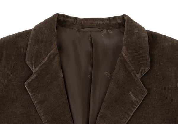 Papas Corduroy 3-Button Jacket Dark Brown Size L