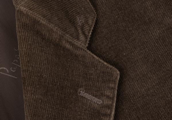 Papas Corduroy 3-Button Jacket Dark Brown Size L