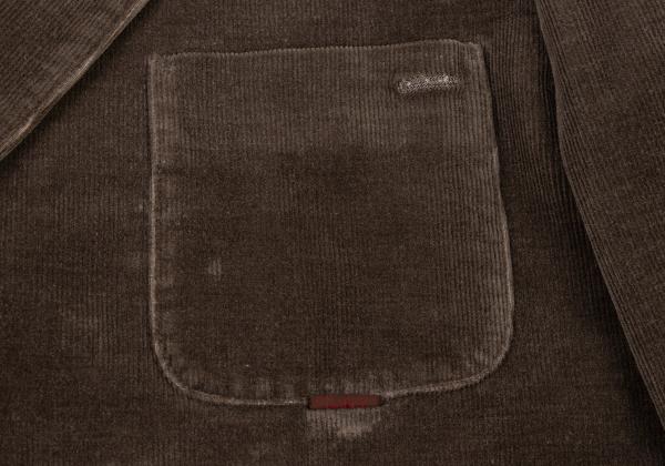 Papas Corduroy 3-Button Jacket Dark Brown Size L
