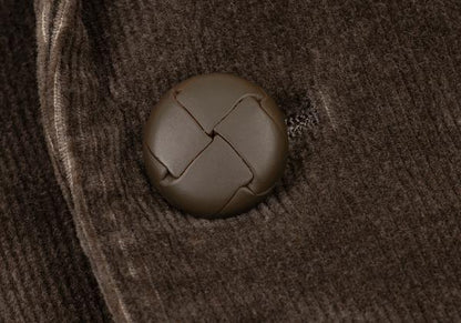 Papas Corduroy 3-Button Jacket Dark Brown Size L