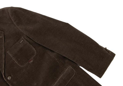 Papas Corduroy 3-Button Jacket Dark Brown Size L