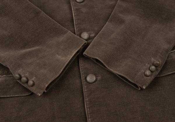 Papas Corduroy 3-Button Jacket Dark Brown Size L
