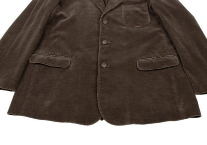 Papas Corduroy 3-Button Jacket Dark Brown Size L