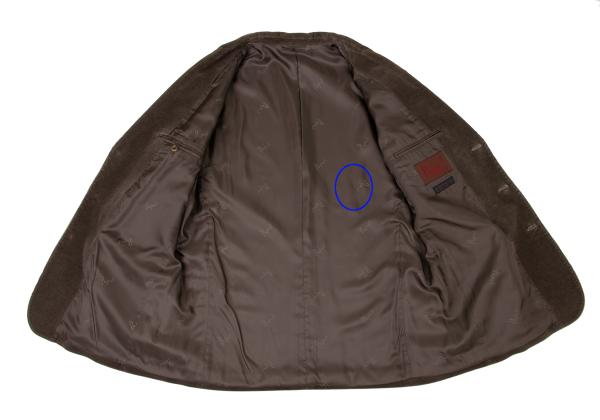 Papas Corduroy 3-Button Jacket Dark Brown Size L