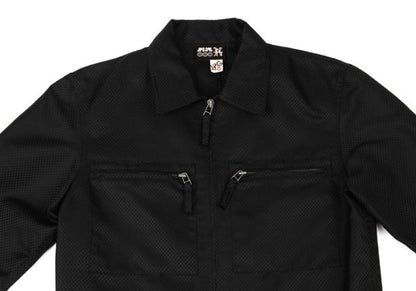 JPG by GAULTIER Diamond Jacquard Zip Blouson Black Size 48