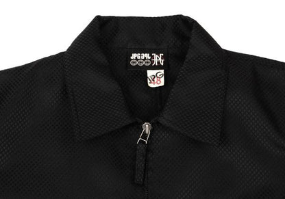 JPG by GAULTIER Diamond Jacquard Zip Blouson Black Size 48