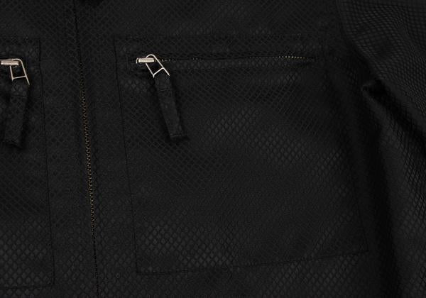 JPG by GAULTIER Diamond Jacquard Zip Blouson Black Size 48