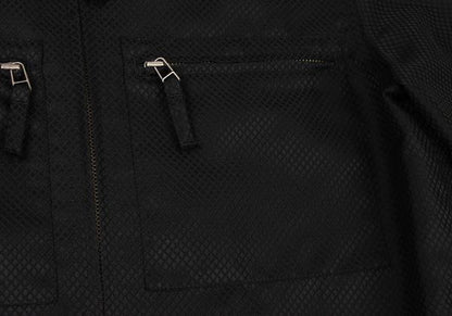 JPG by GAULTIER Diamond Jacquard Zip Blouson Black Size 48