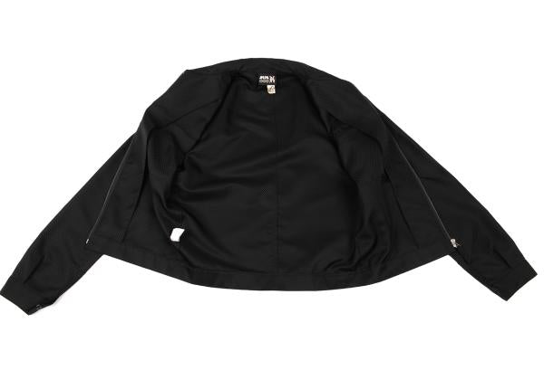 JPG by GAULTIER Diamond Jacquard Zip Blouson Black Size 48