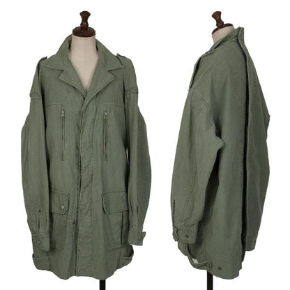 LIMI feu Cotton Back Zip Jacket Light Khaki Size S