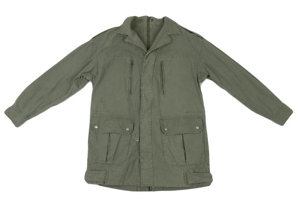 LIMI feu Cotton Back Zip Jacket Light Khaki Size S