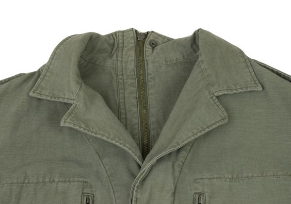 LIMI feu Cotton Back Zip Jacket Light Khaki Size S