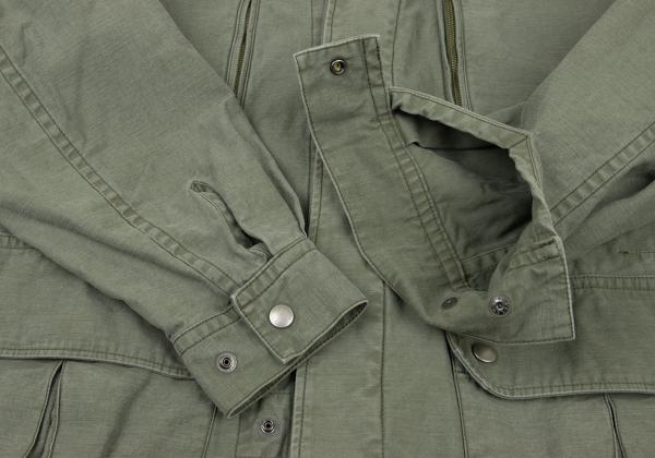 LIMI feu Cotton Back Zip Jacket Light Khaki Size S