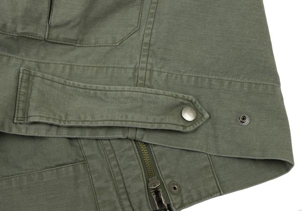 LIMI feu Cotton Back Zip Jacket Light Khaki Size S