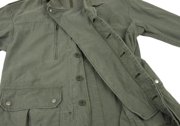 LIMI feu Cotton Back Zip Jacket Light Khaki Size S