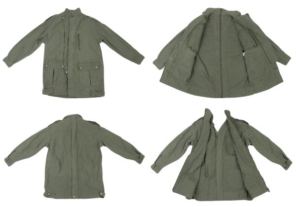 LIMI feu Cotton Back Zip Jacket Light Khaki Size S