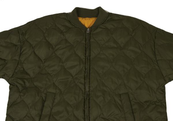 FURRY Quilted Long Down Jacket Olive Size F