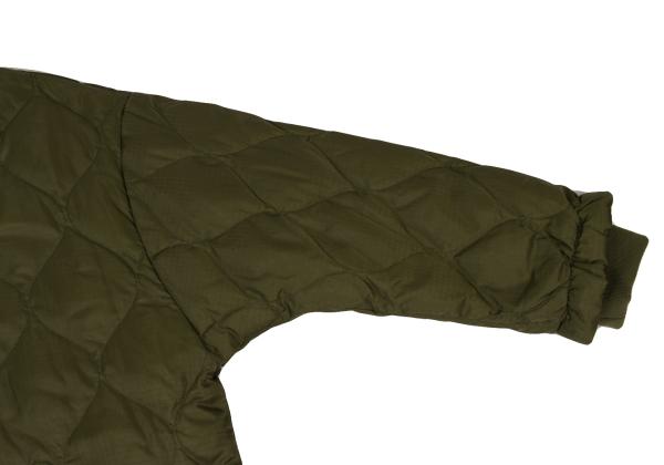 FURRY Quilted Long Down Jacket Olive Size F