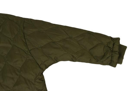FURRY Quilted Long Down Jacket Olive Size F