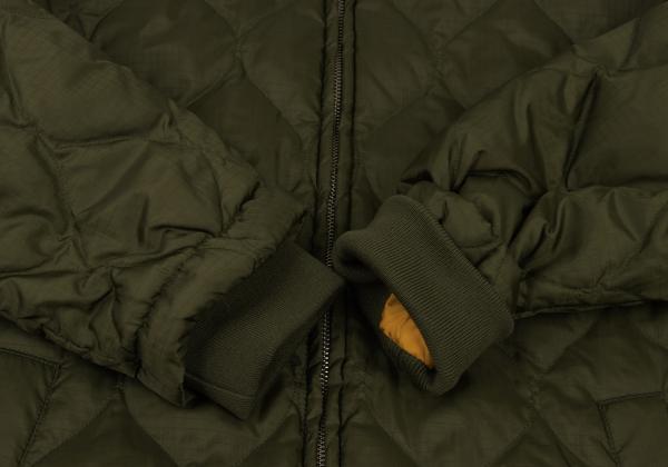 FURRY Quilted Long Down Jacket Olive Size F