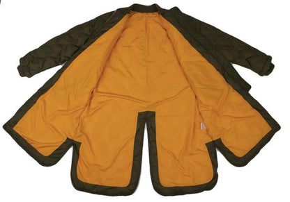 FURRY Quilted Long Down Jacket Olive Size F