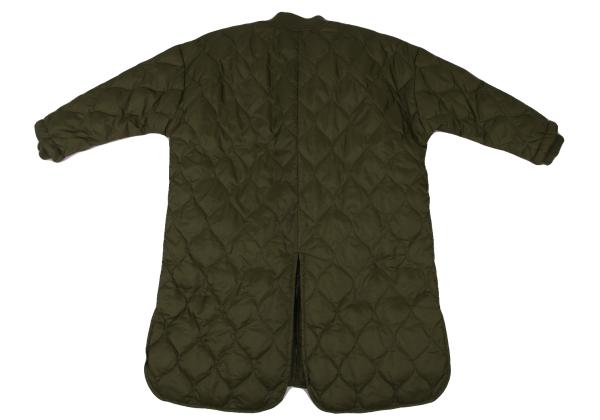 FURRY Quilted Long Down Jacket Olive Size F
