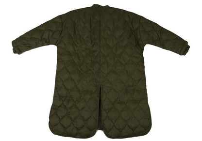 FURRY Quilted Long Down Jacket Olive Size F
