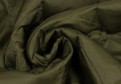 FURRY Quilted Long Down Jacket Olive Size F
