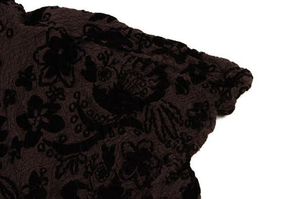 ISSEY MIYAKE me Garment-Dyed Flower Blouse Brown Size F