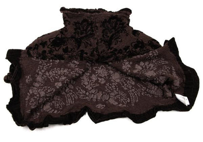 ISSEY MIYAKE me Garment-Dyed Flower Blouse Brown Size F